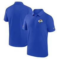 Men's Nike Royal Los Angeles Rams Sideline Coaches Performance Polo