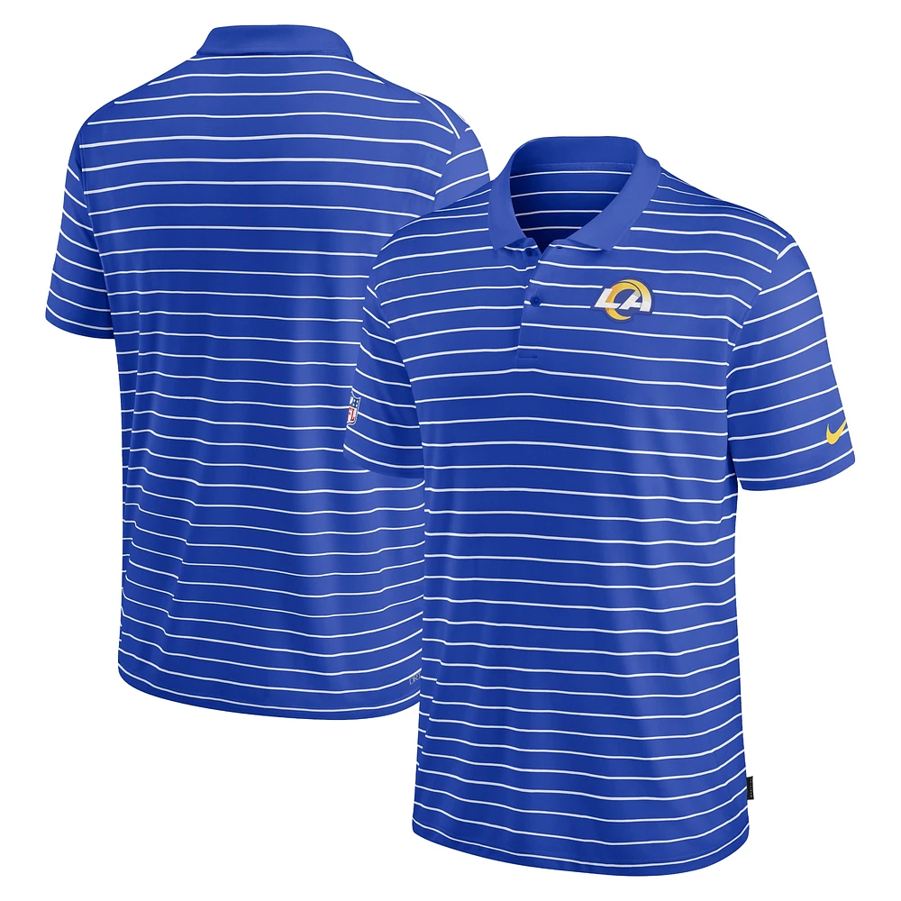 Men's Nike Royal Los Angeles Rams Sideline Lock Up Victory Performance Polo