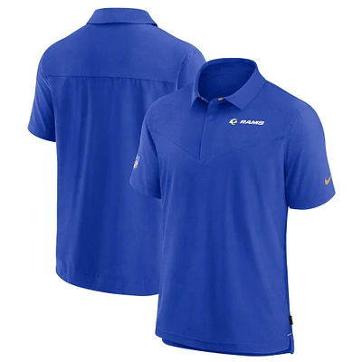 Men's Nike Royal Los Angeles Rams Sideline Lockup Performance Polo