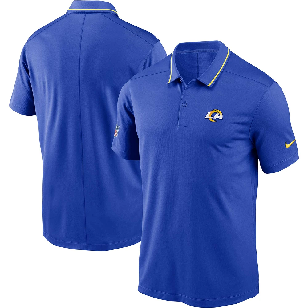 Polo Nike Royal Los Angeles Rams Sideline Victory Performance pour Homme