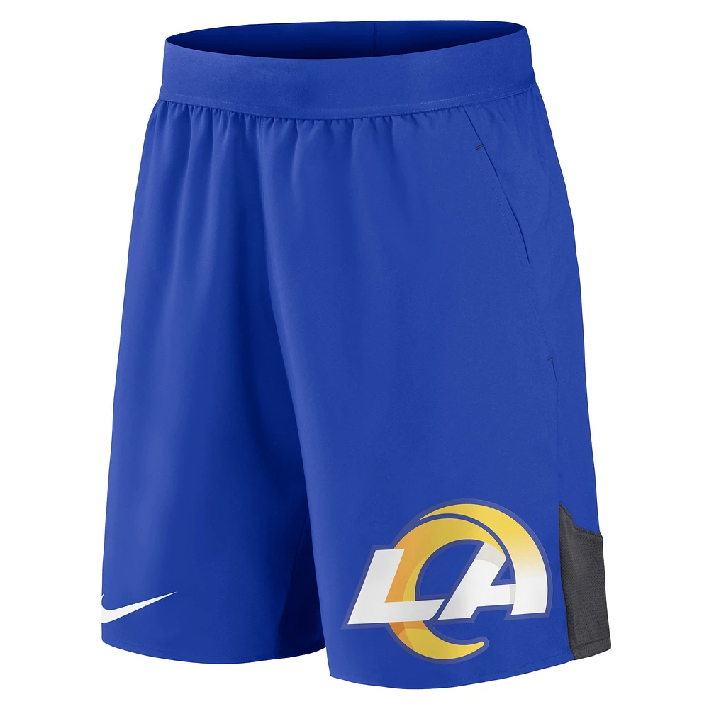 Short de performance extensible Nike Royal Los Angeles Rams pour Homme