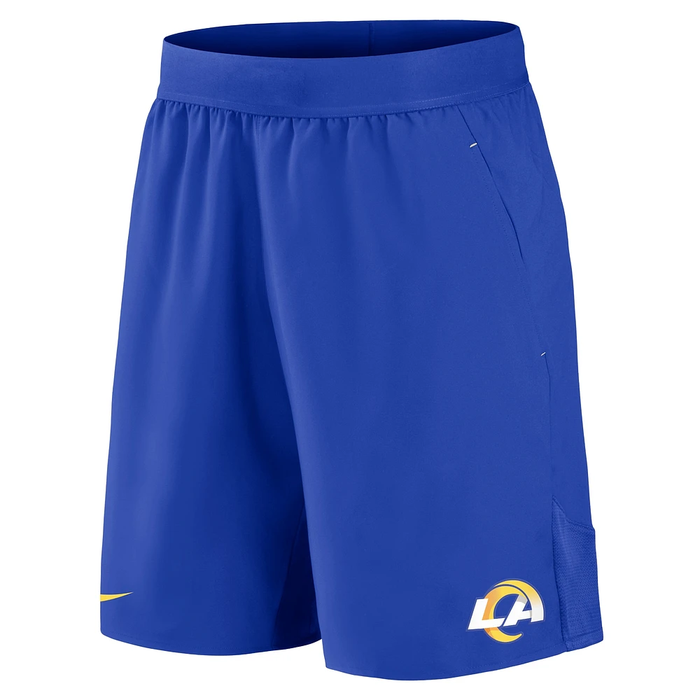 Short tissé extensible Nike Royal Los Angeles Rams pour homme