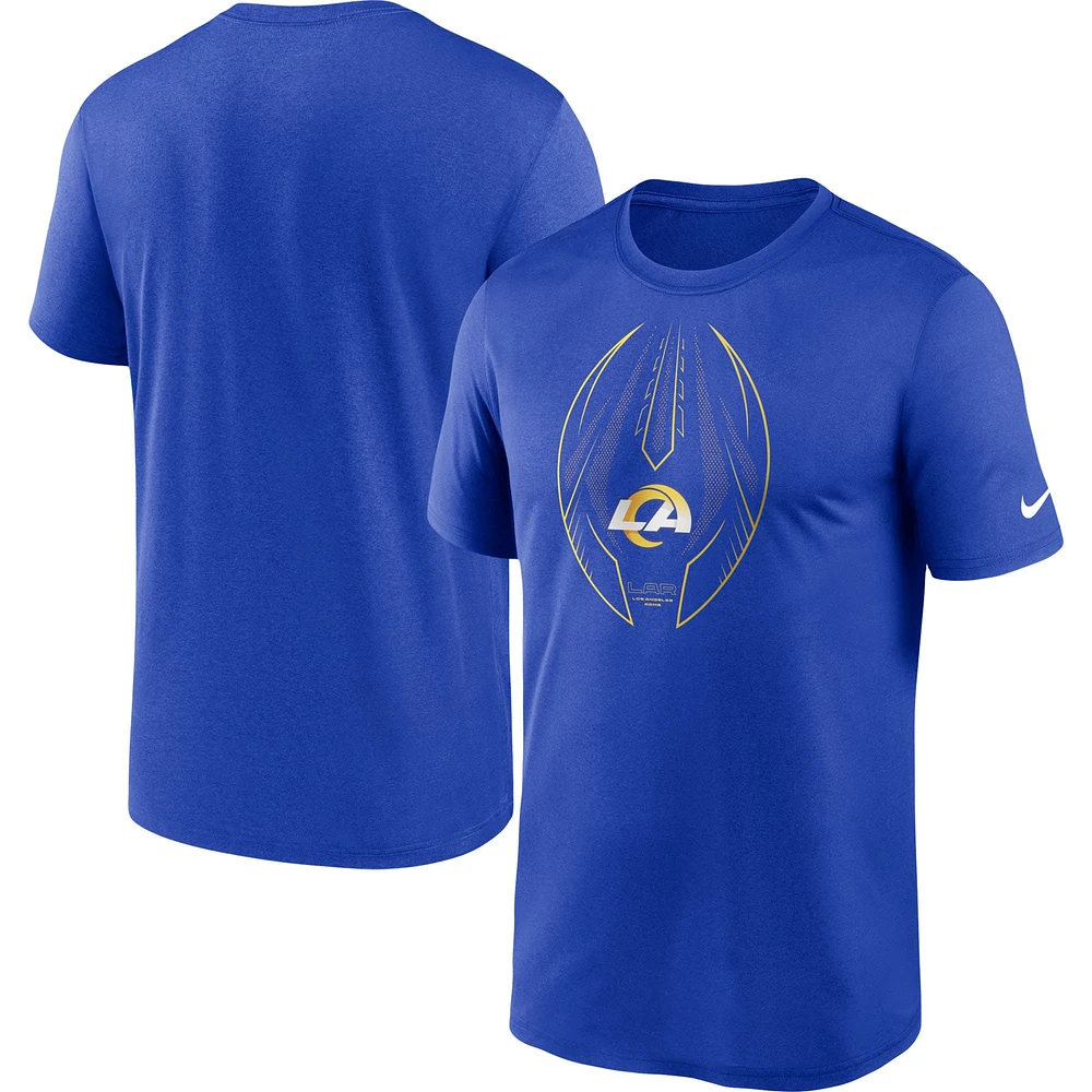 T-shirt de performance Nike Royal Los Angeles Rams Team Legend Icon pour homme