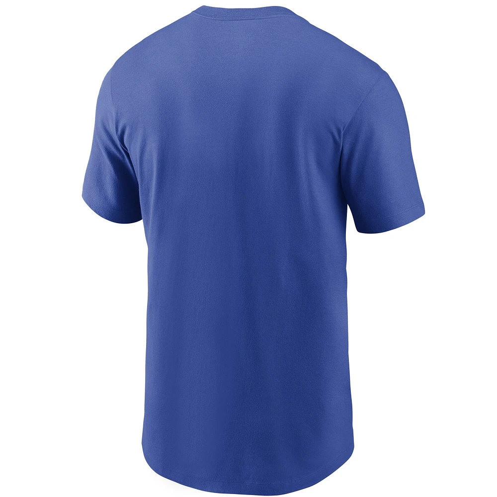 T-shirt Nike Royal Los Angeles Rams Team Wordmark pour homme