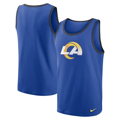 Débardeur triple mélange Nike Royal Los Angeles Rams pour Homme