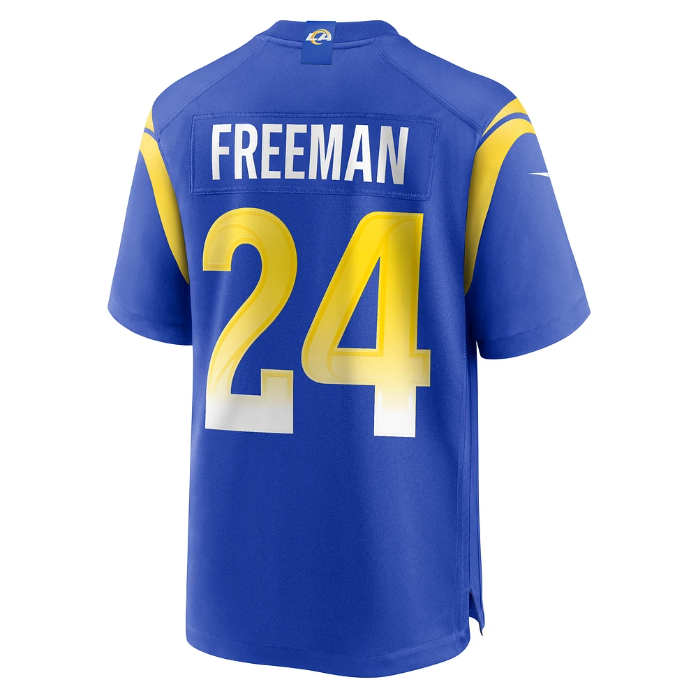 Men's Nike Royce Freeman Royal Los Angeles Rams  Game Jersey