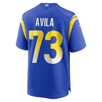 Men's Nike Steve Avila Royal Los Angeles Rams Home Game Jersey