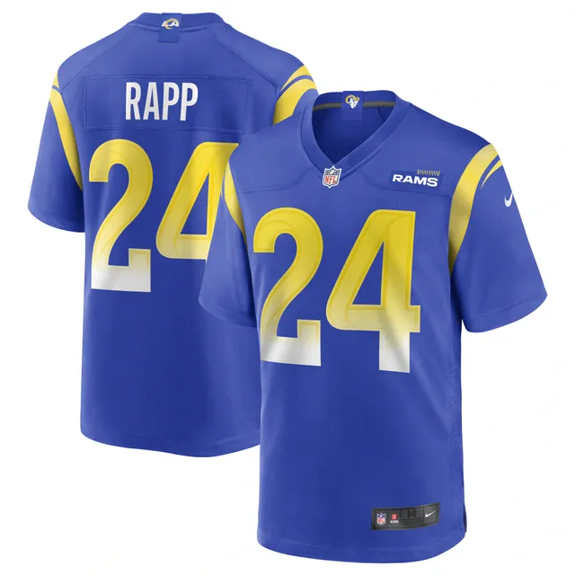 Nike Men's Los Angeles Rams Alternate Royal Hooded Long Sleeve T-Shirt