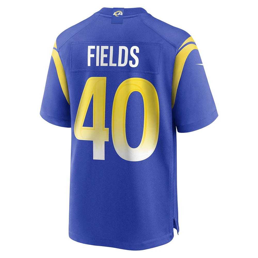 Maillot Nike Tony Fields Royal Los Angeles Rams Team Game pour homme