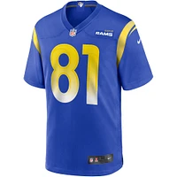 Maillot de joueur retraité Nike Torry Holt Royal Los Angeles Rams Game pour homme