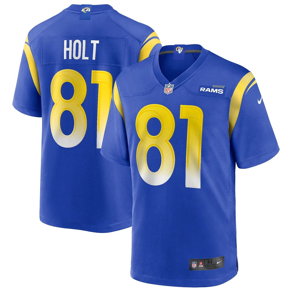 Maillot de joueur retraité Nike Torry Holt Royal Los Angeles Rams Game pour homme