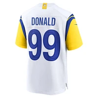 Maillot de match alternatif pour hommes Nike blanc Aaron Donald Los Angeles Rams