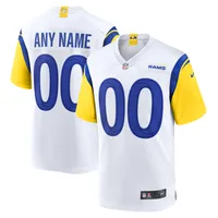 Men's Nike White Los Angeles Rams Alternate Custom Jersey