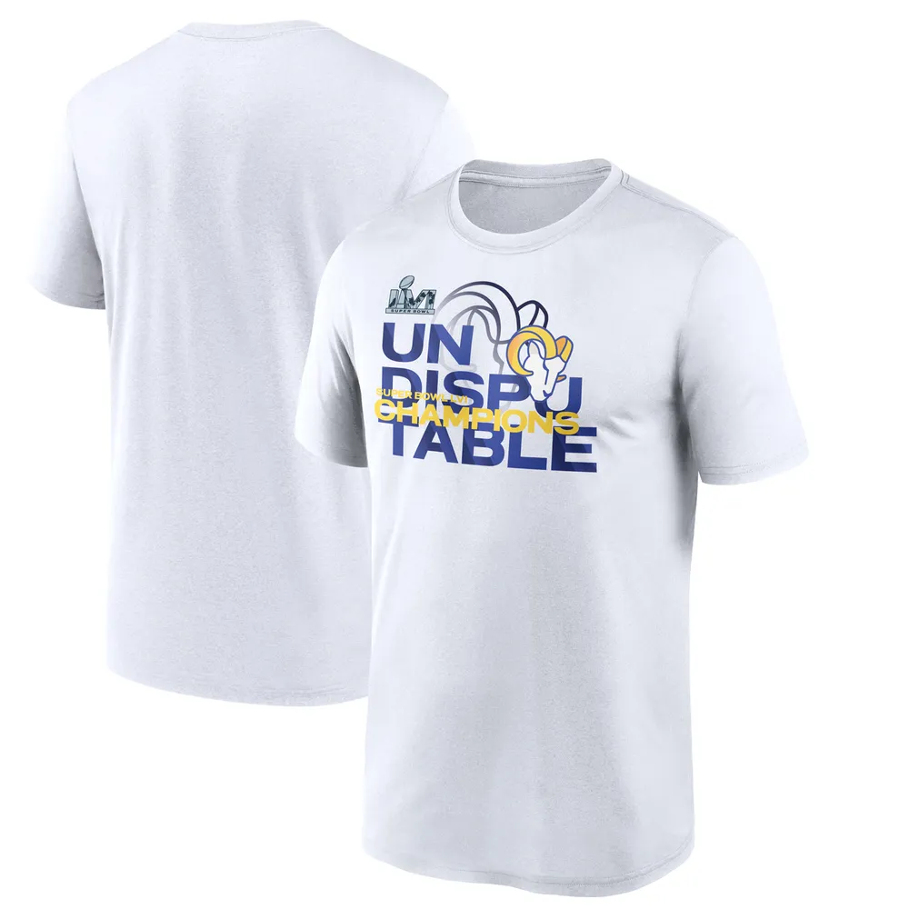 Lids Los Angeles Rams Nike Super Bowl LVI Champions Slogan T-Shirt - White