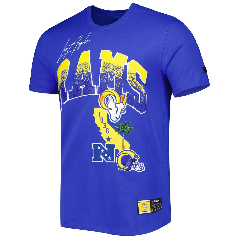 Men's Pro Standard Royal Los Angeles Rams Hometown Collection T-Shirt