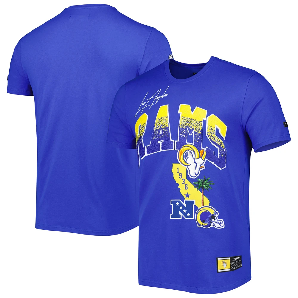 Men's Pro Standard Royal Los Angeles Rams Hometown Collection T-Shirt