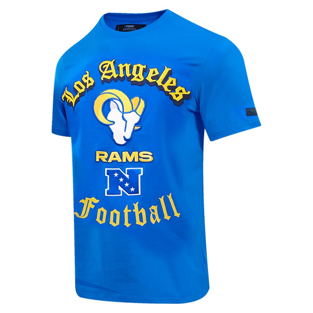 Men's Pro Standard Royal Los Angeles Rams Old English T-Shirt