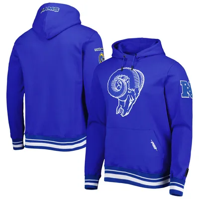 Men's Nike Royal Los Angeles Rams Sideline Club Fleece Pullover Hoodie Size: Small