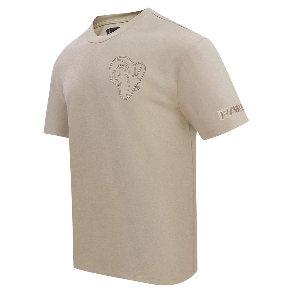 T-shirt à épaules tombantes Pro Standard Tan pour homme des Los Angeles Rams