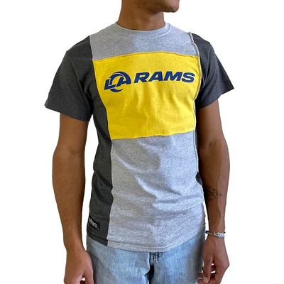 Refried Apparel T-shirt fendu durable Los Angeles Rams gris chiné pour homme