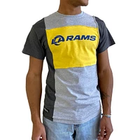 Men's Refried Apparel Heather Gray Los Angeles Rams Sustainable Split T-Shirt