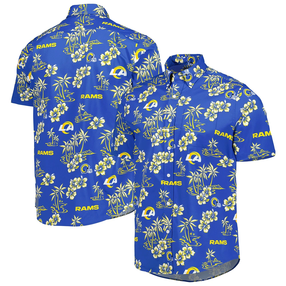 Men's Reyn Spooner Royal Los Angeles Rams Kekai Button-Up Shirt