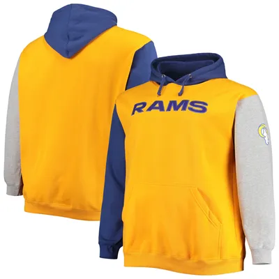Los Angeles Rams Big & Tall Pullover Hoodie - Royal/Gold