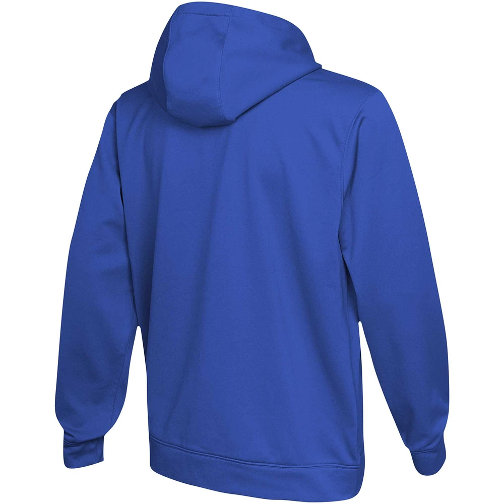 Sweat à capuche authentique pour hommes des Royal Los Angeles Rams Backfield Combine