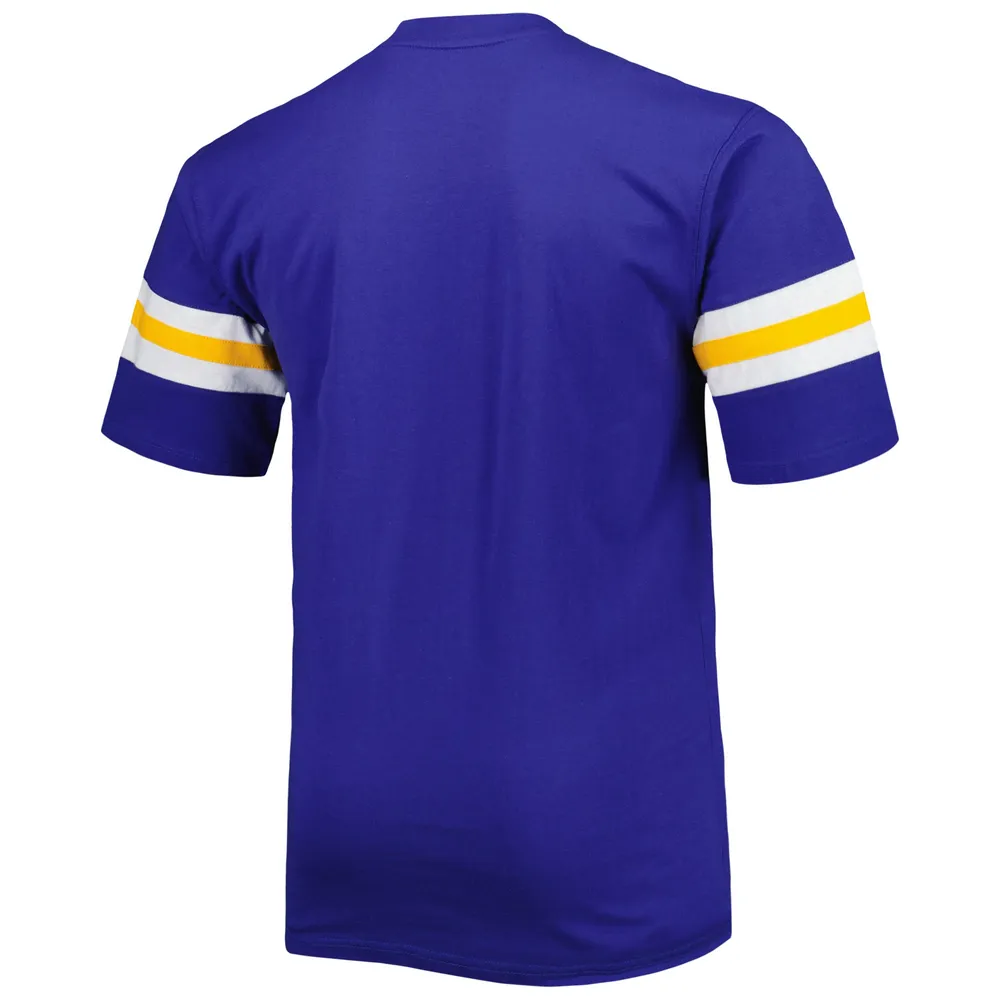 Men's Royal Los Angeles Rams Big & Tall Arm Stripe T-Shirt