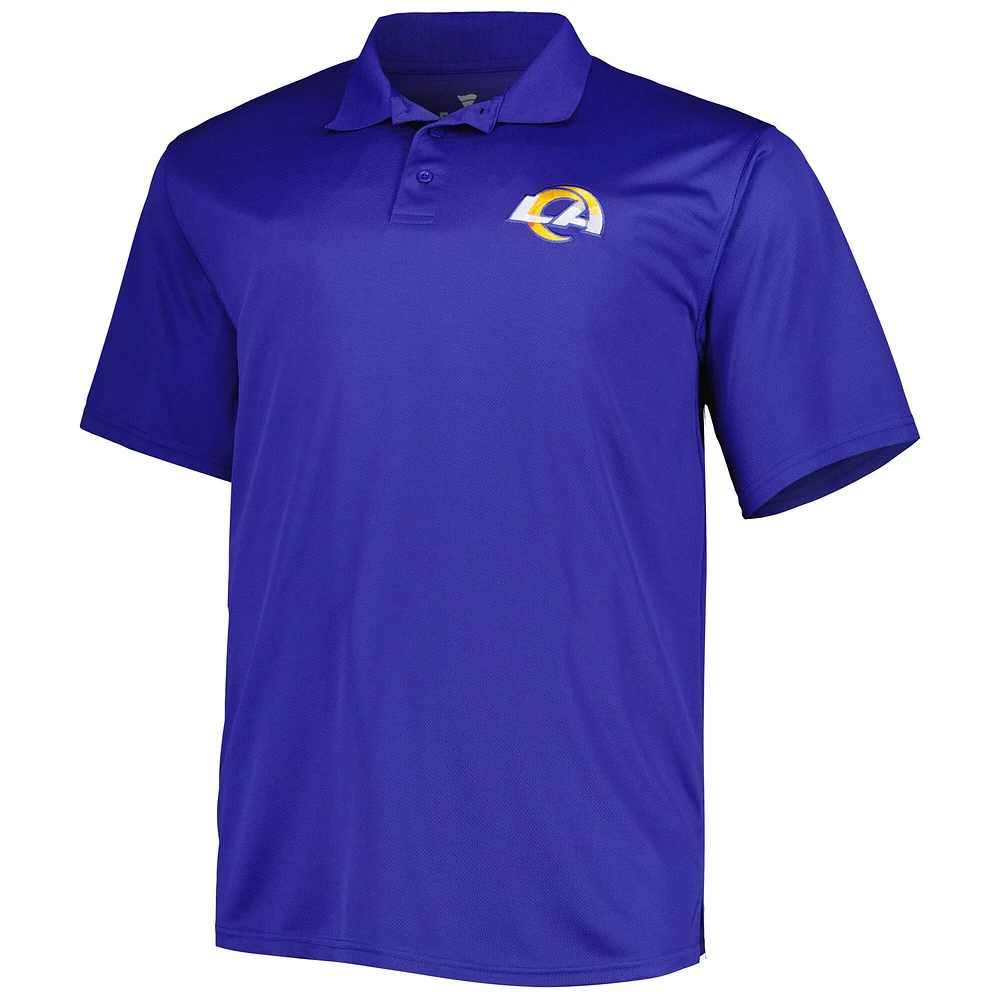 Polo œil-de-perdrix Royal Los Angeles Rams Big & Tall pour homme