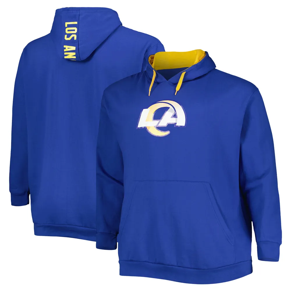 Sweat à capuche avec logo Big & Tall Royal Los Angeles Rams pour homme