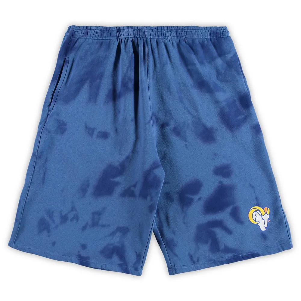 Short tie-dye grand et des Royal Los Angeles Rams pour hommes