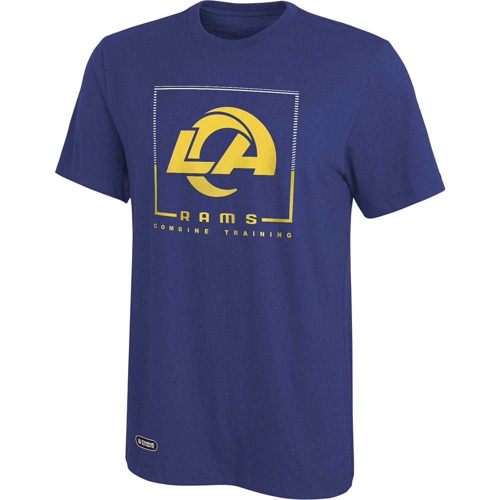 T-shirt pour homme Royal Los Angeles Rams Combine Authentic Clutch