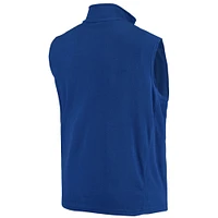 Men's Royal Los Angeles Rams Houston Fleece Full-Zip Vest