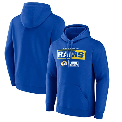 Men's Royal Los Angeles Rams NFL x Bud Light Pullover Hoodie