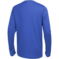 Men's Royal Los Angeles Rams Side Drill Long Sleeve T-Shirt