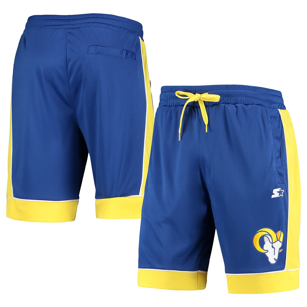 Short de mode préféré des fans Los Angeles Rams Starter Royal/doré pour homme