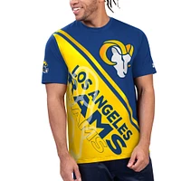 T-shirt graphique Starter Royal/Gold pour hommes des Los Angeles Rams Finish Line Extreme