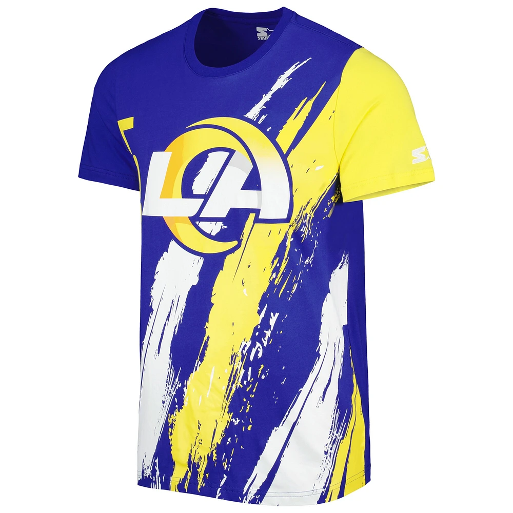 T-shirt Starter Royal Los Angeles Rams Extreme Defender pour homme