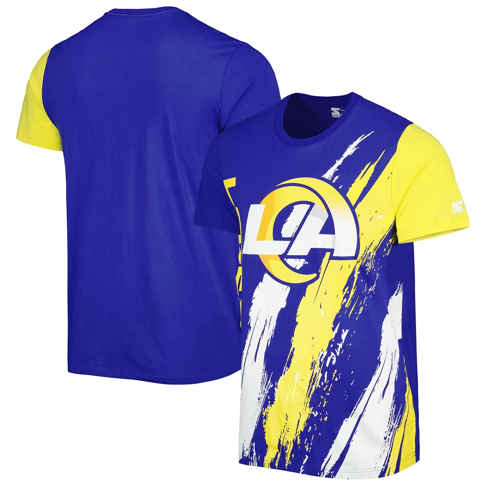 T-shirt Starter Royal Los Angeles Rams Extreme Defender pour homme