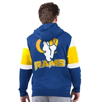 Men's Starter Royal Los Angeles Rams Extreme Full-Zip Hoodie