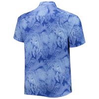 Men's Tommy Bahama Royal Los Angeles Rams Big & Tall Coast Luminescent Fronds Camp IslandZone Button-Up Shirt