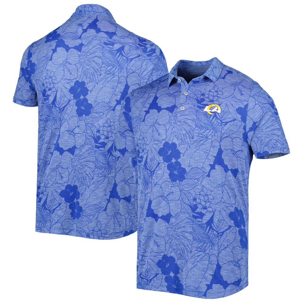 Men's Tommy Bahama Royal Los Angeles Rams Miramar Blooms Polo