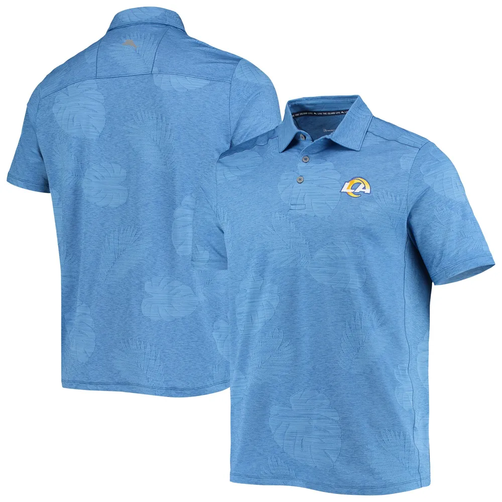 Polo Tommy Bahama Royal Los Angeles Rams Palm Coast Delray Frond Allover IslandZone pour homme