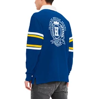 Men's Tommy Hilfiger Royal Los Angeles Rams Cory Varsity Rugby Long Sleeve T-Shirt