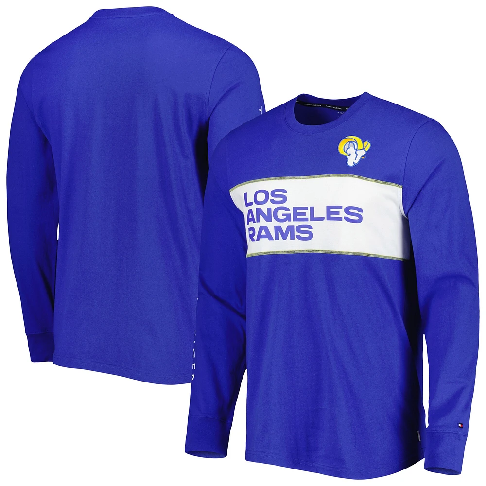 T-shirt à manches longues Tommy Hilfiger Royal Los Angeles Rams Peter Team pour homme