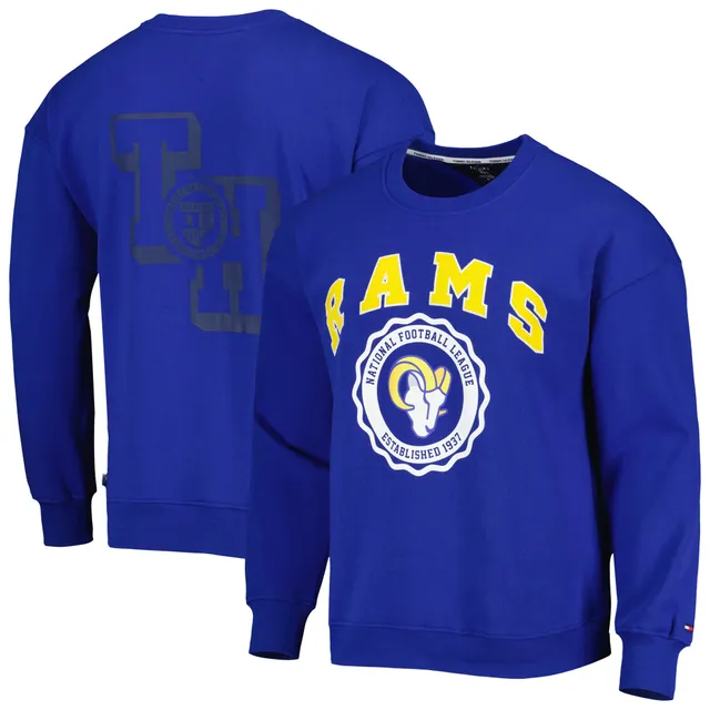 Men's Fanatics Branded Heathered Charcoal Los Angeles Rams Playability Pullover Sweatshirt