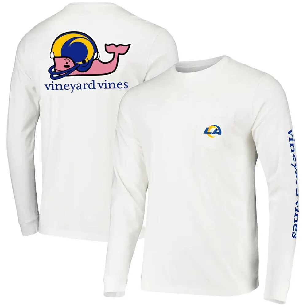 Lids Los Angeles Rams Vineyard Vines Whale Helmet Team Long Sleeve