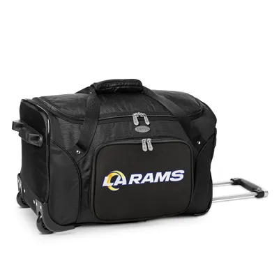 Los Angeles Rams MOJO 22" 2-Wheeled Duffel Bag - Black