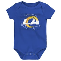 Newborn & Infant Los Angeles Rams Team Starter 3-Pack Bodysuit Set